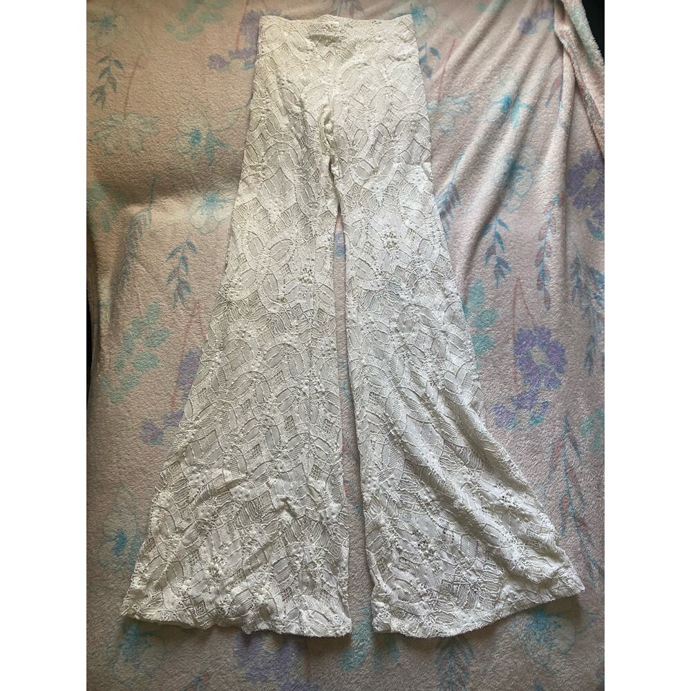 Nightcap white lace bell bottoms